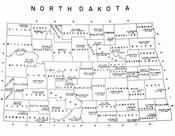 North Dakota State Map, Stutsman County 1958